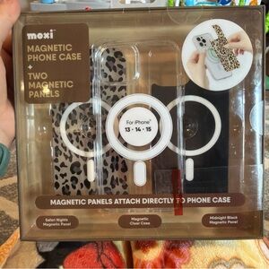 Safari Nights Magnetic Phone Case with Midnight Black Panel for iPhone 13/14/15